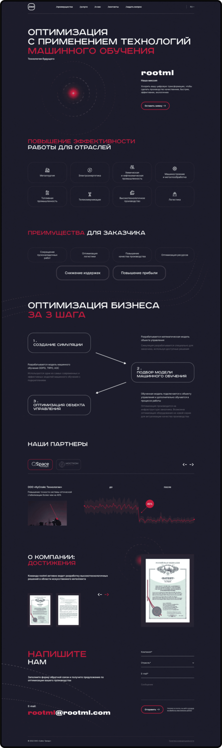 Процесс создания лэндинга для компании 